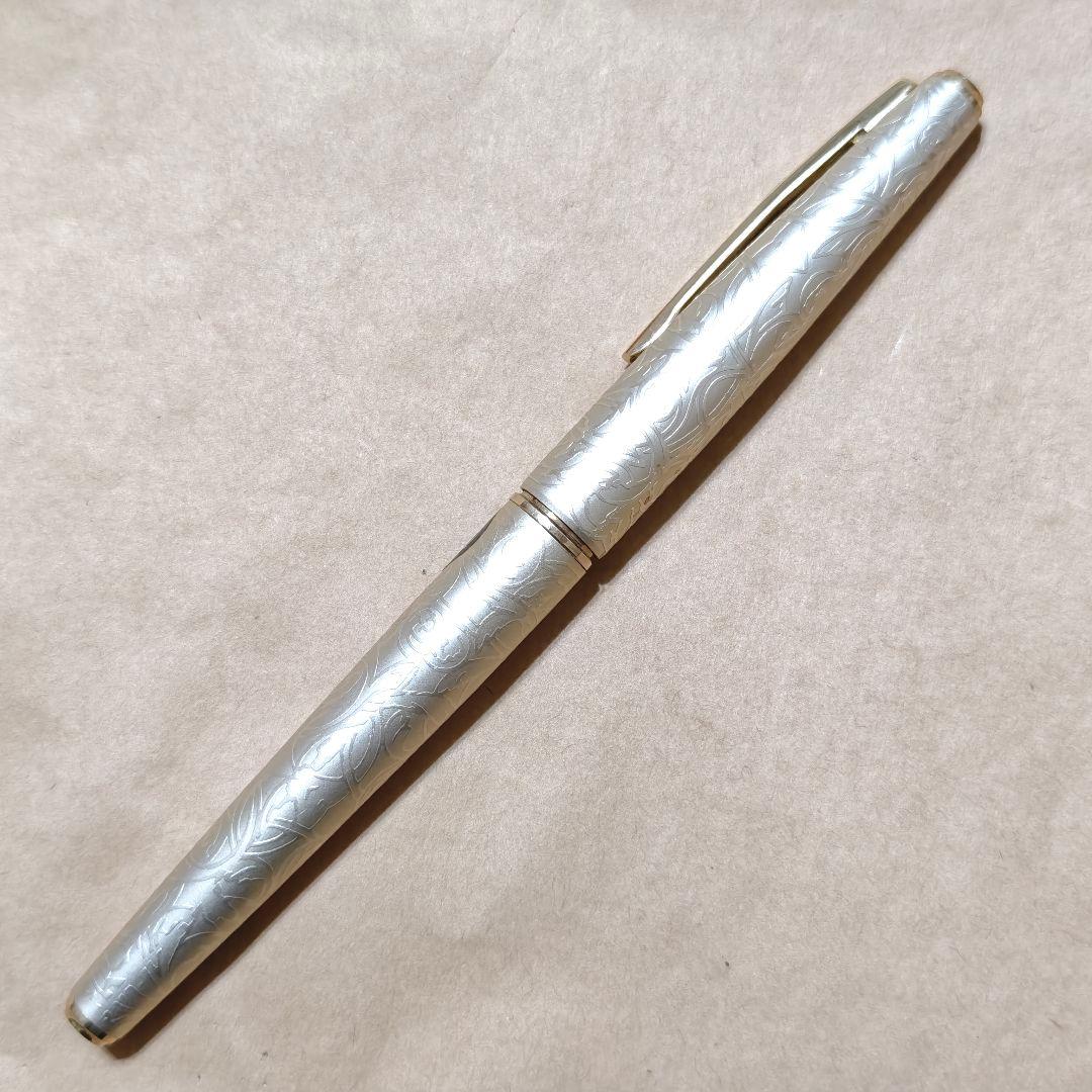 プラチナ 万年筆 唐草模様 18k Platinum 細字