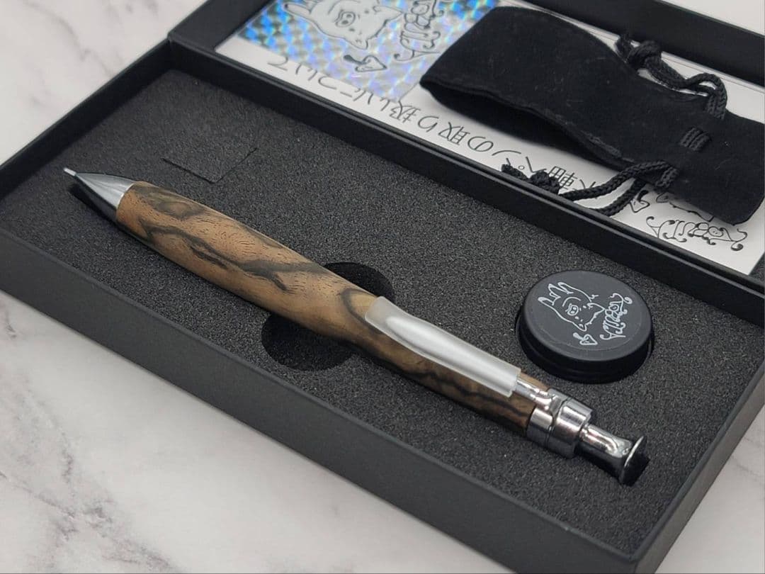 新品　こぶた工房　黒柿　極上　シャープペン0.5