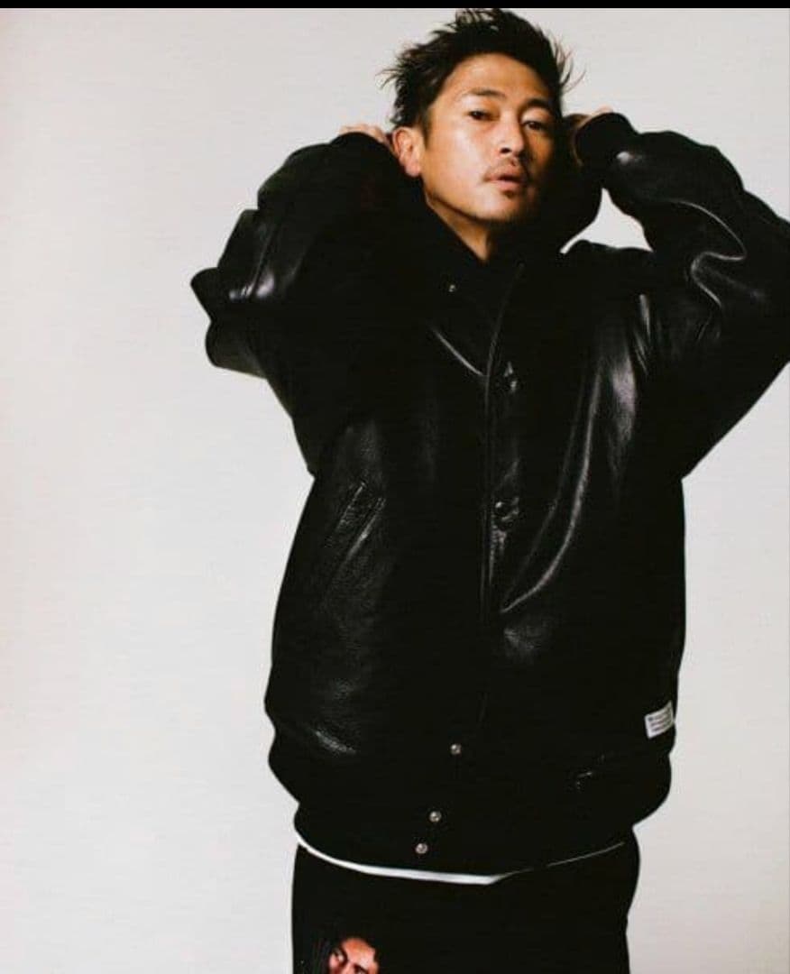 【美品】WACKOMARIA LEATHER VARSITY JACKET　L