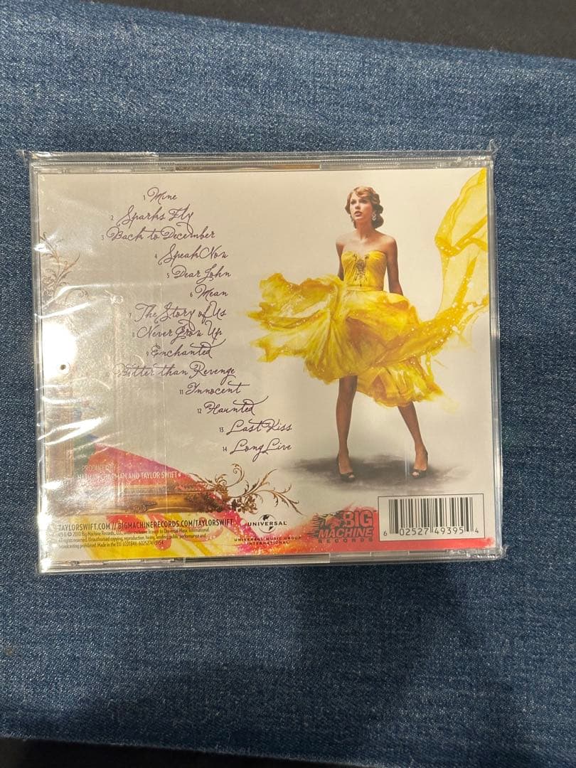 taylor swift speak now CD 直筆サインブックレット