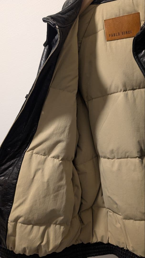 PABLO VINCI Leather down jacket 02 サイズS