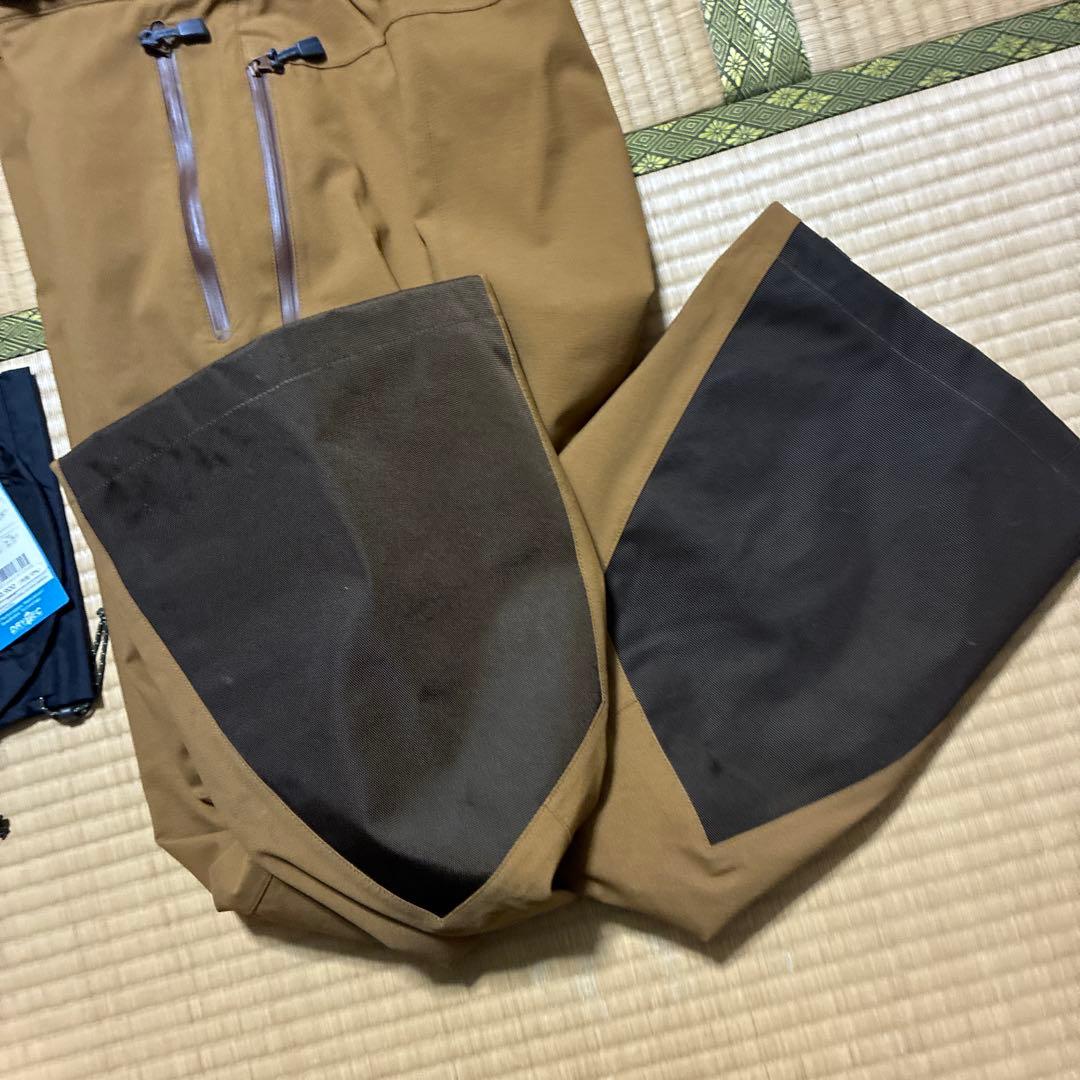 モンベル ドライテック インシュレーテッドパンツ XLーS ブラウン