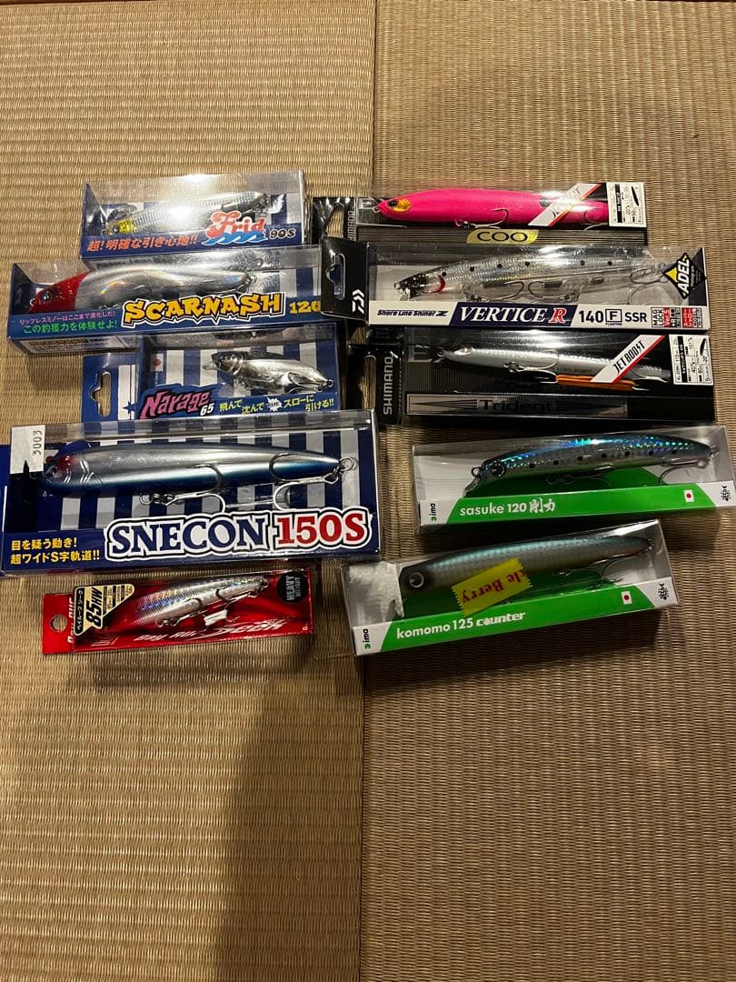 シーバスルアー　スネコン、サスケ、コモモ、ブルーブルー各種
