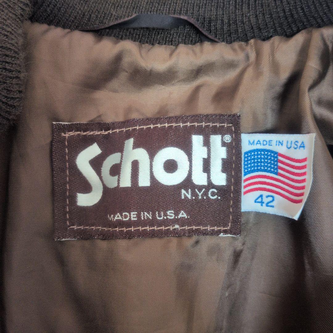 Schott スエード ジャケット 42　レザー
