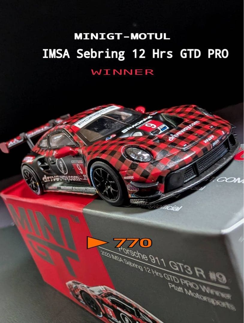 MINIGT 1/64 Porsche 911 GT3 R #9 完売品