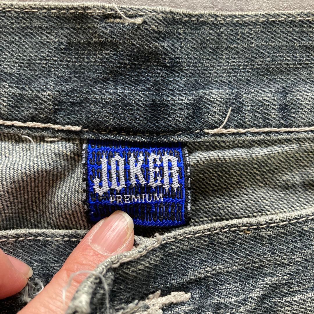 JOKER ジョーカー　ブラックデニム　ワイドバギー　先染め　サイズ40 極太