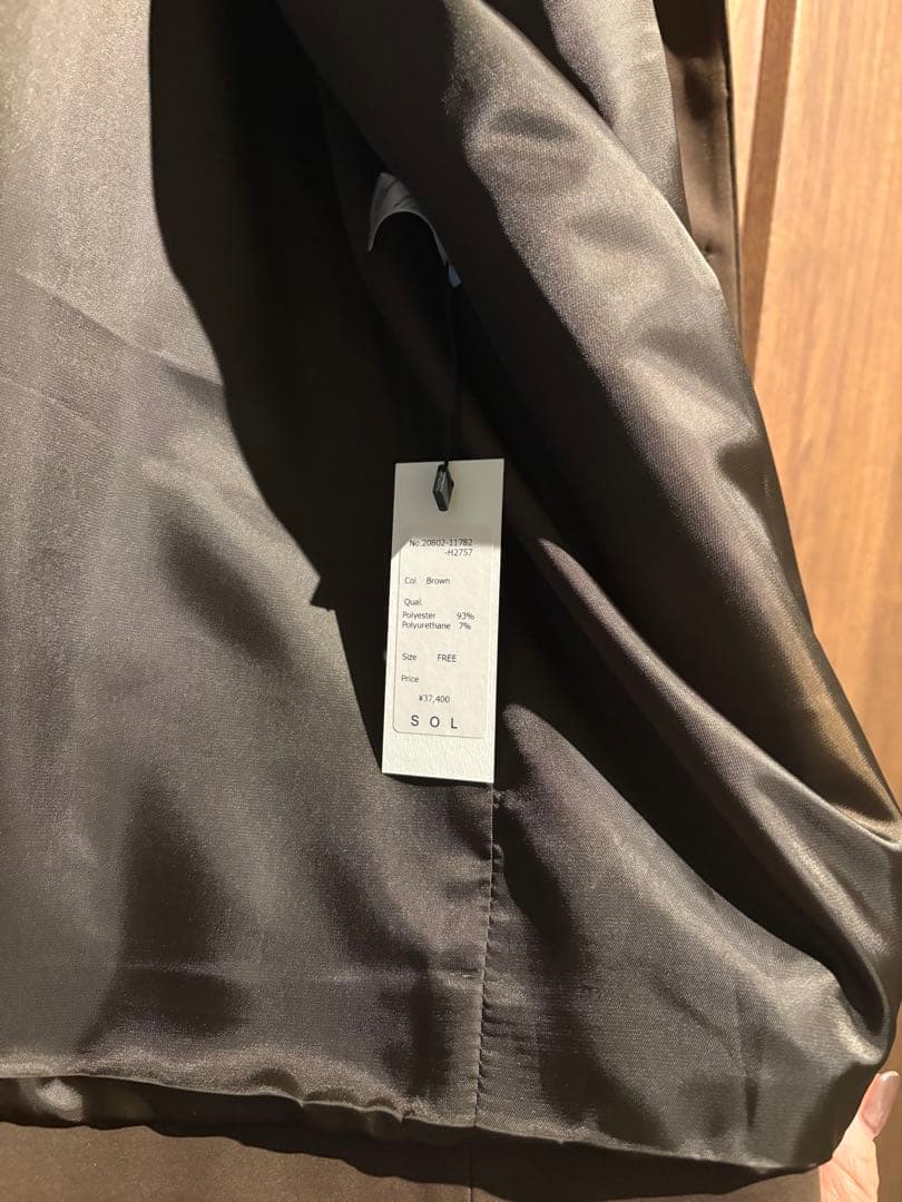 kkcloset slo ダークブラウン ボタン付きシャツジャケット