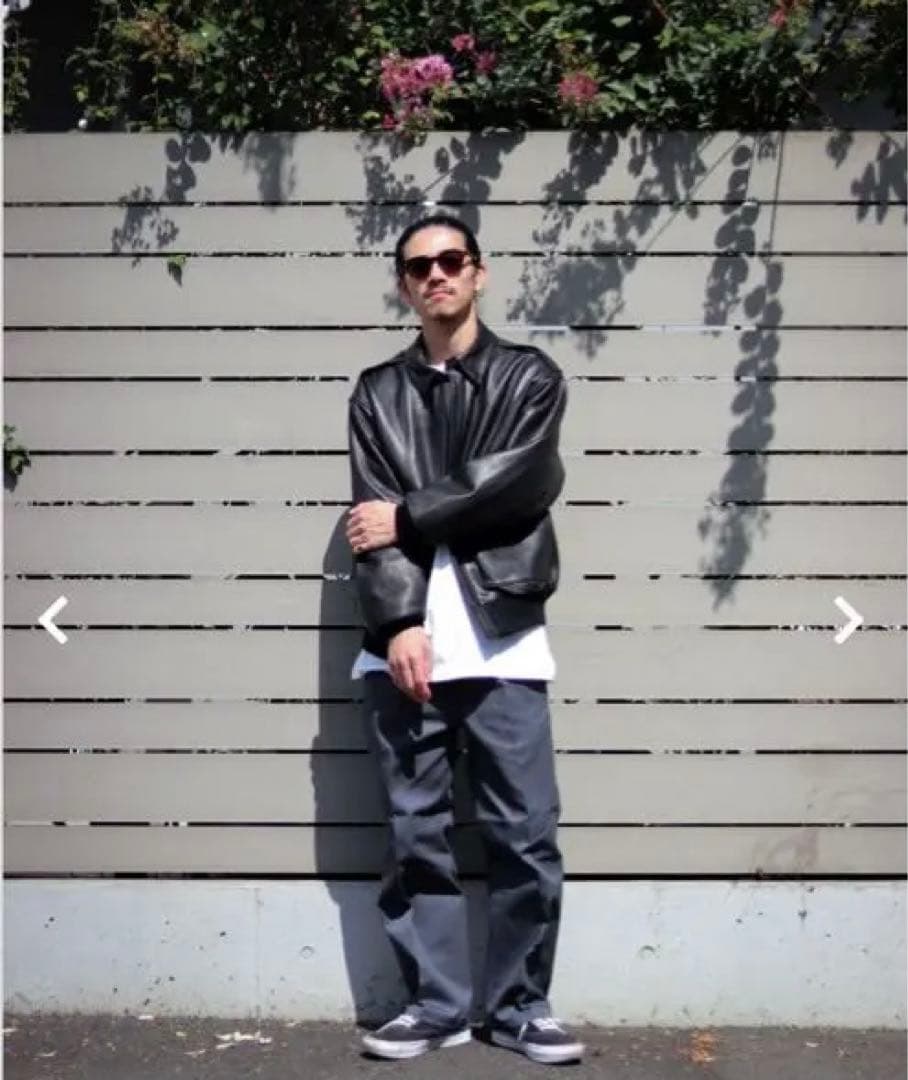 ワコマリア ディッキーズ 24FW Sチャコール PLEATEDTROUSER