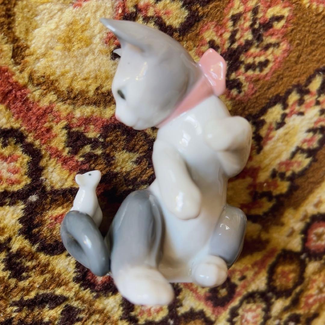 【新品】LLADRO リヤドロ 《驚いた仔猫ちゃん》専用箱付き