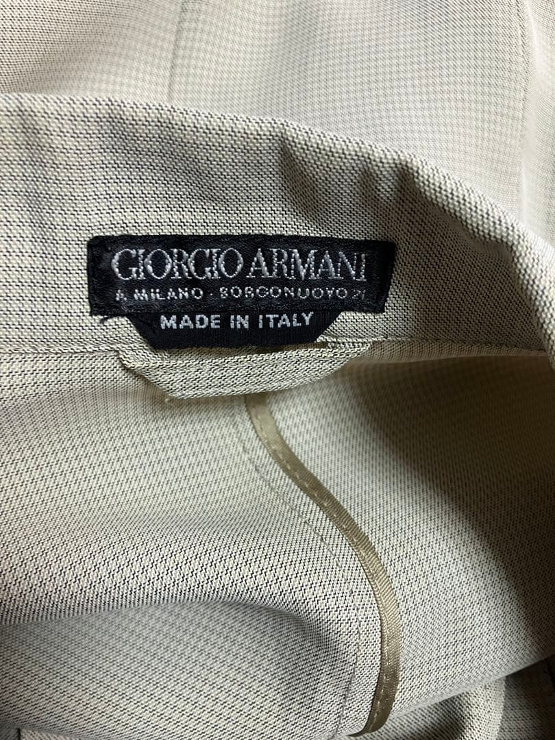 90s giorgio armani ショートジャケット　レーヨン×アセテート