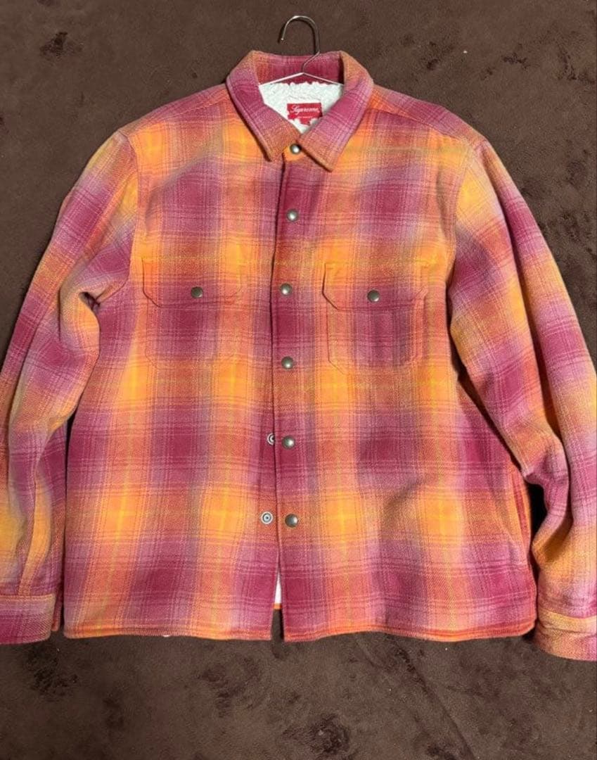 supreme チェック柄　ジャケット Lサイズ