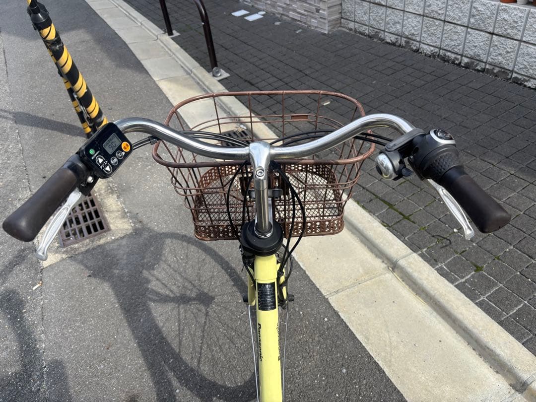 Panasonic 電動アシスト自転車 イエロー8ah