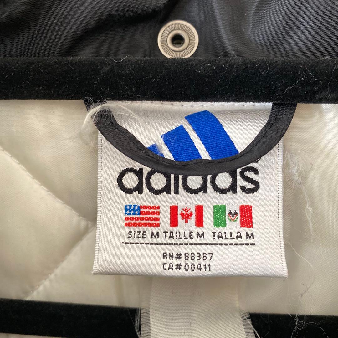 ビンテージ adidas フード付き ベンチコート ロングコート 防寒着