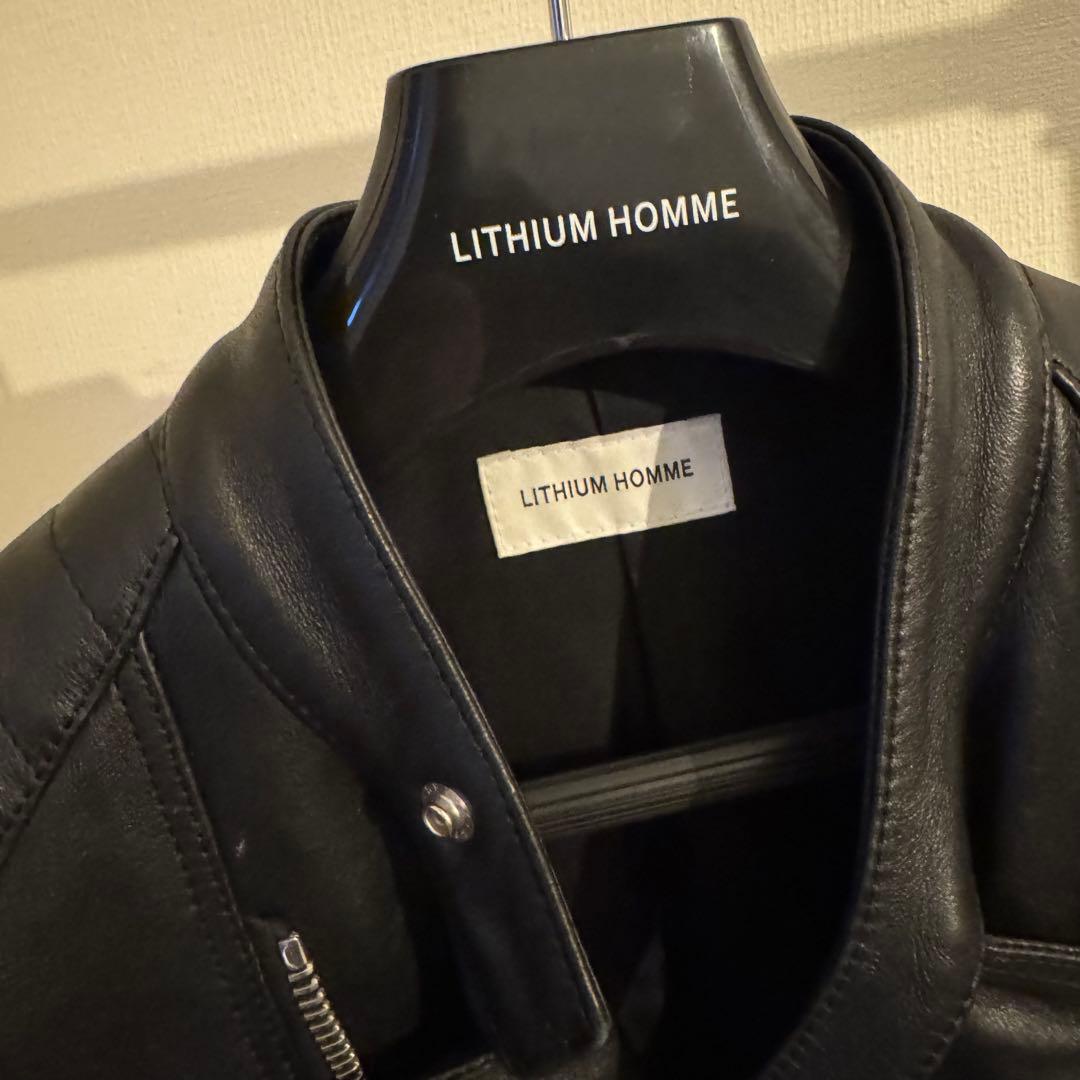 【美品】LIYHIUM HOMME バイカー ダブルライダース 40