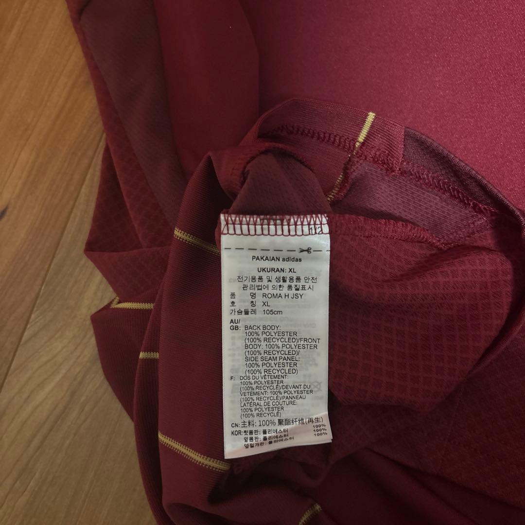 ゆーまろ　AS Roma サッカーシャツ XL ワインレッド