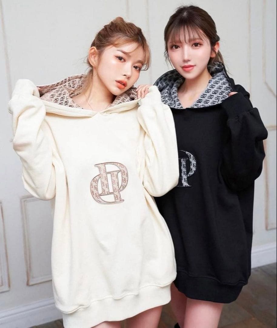 Darich パーカー ジャガードポイントビッグフーディ 梅田店限定
