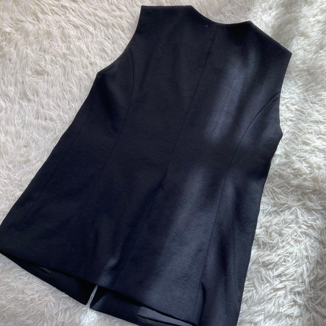 24年モデル✨Spick and Span PEカルゼVカラージレ ブラック