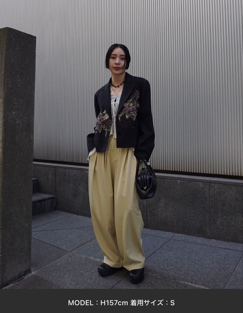 ジャケット・アウター ameri PIXEL FLOWER PRINT SHORT JACKET