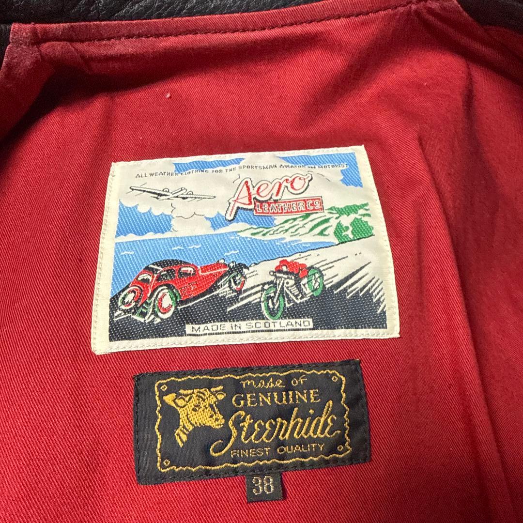 Aero Leathers シングルライダースジャケット 38