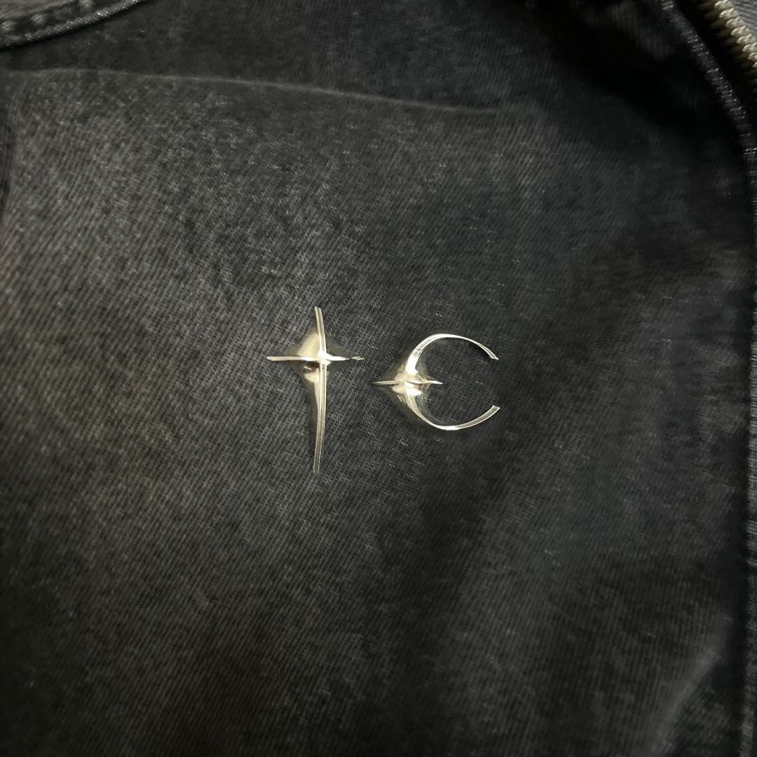ジャケット・アウター Thug Clugb Basic Emblem Denim BLACK 1