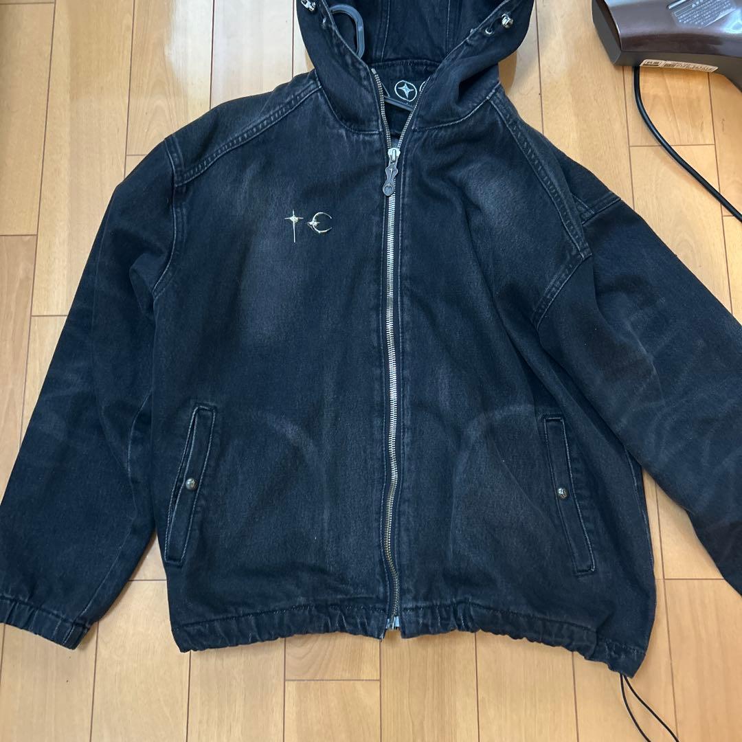 ジャケット・アウター Thug Clugb Basic Emblem Denim BLACK 1