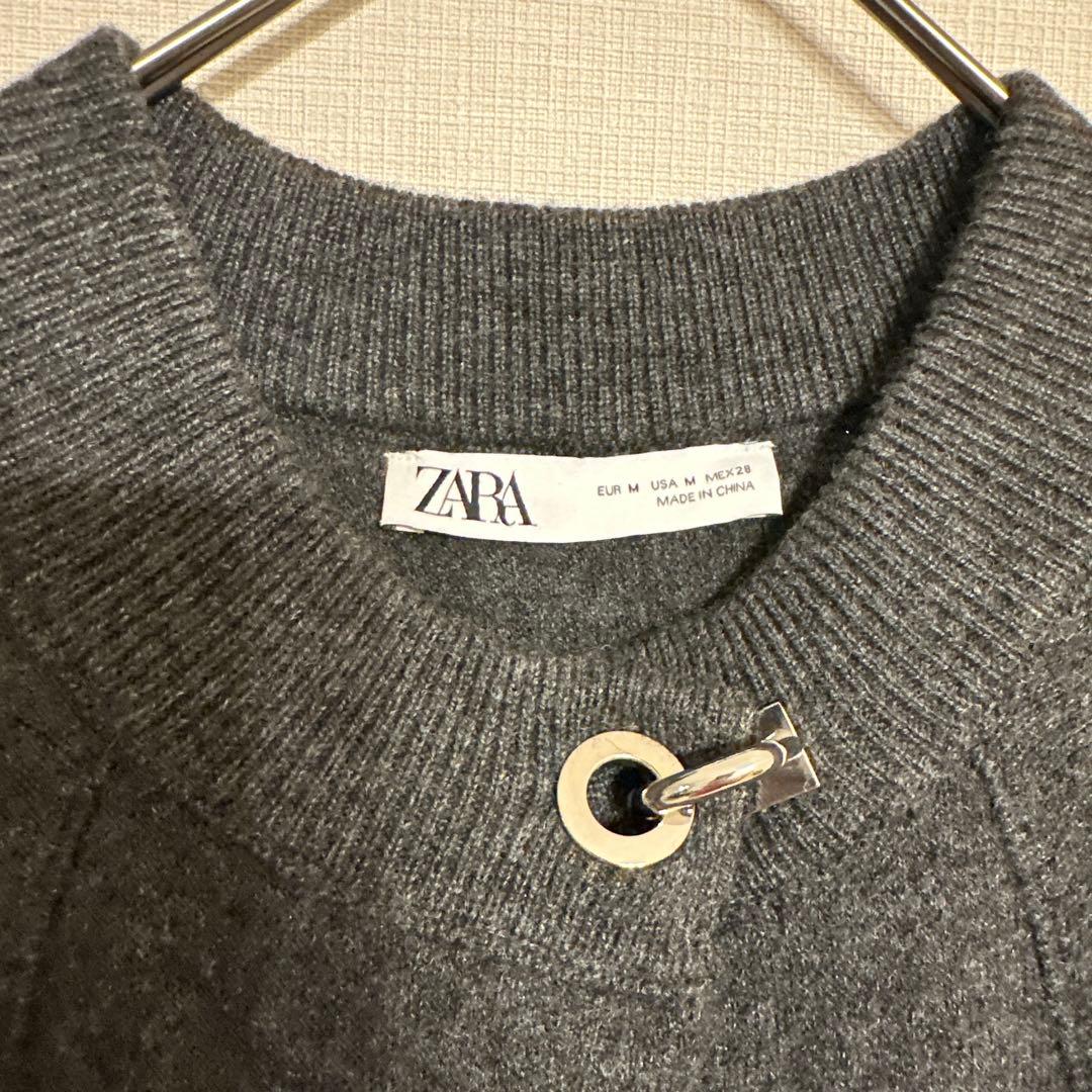 ZARA ニットケープコート