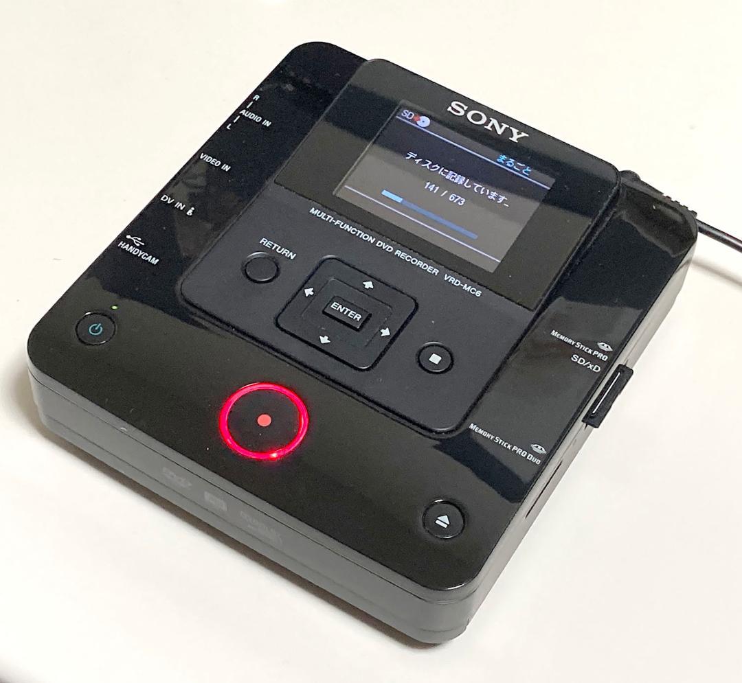 SONY VRD-MC6　DVDライター　映像・画像ワンタッチダビング