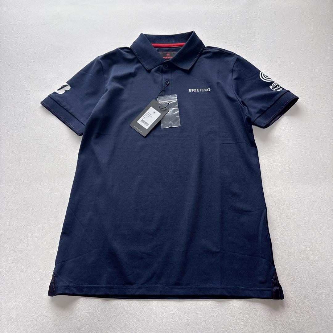 【新品　タグ付き】BRIEFING ネイビー ポロシャツ　ゴルフウェア　ロゴ入り
