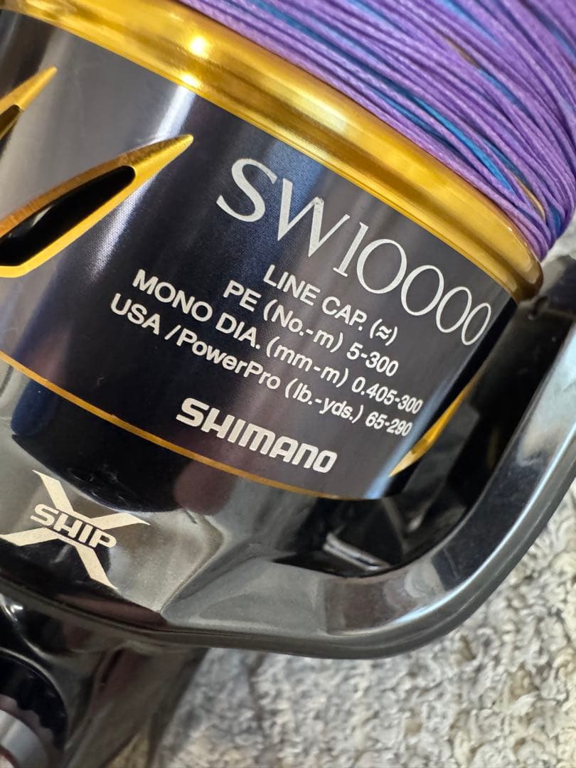 SHIMANO STELLA SW10000PG スピニングリール 美品 PE付