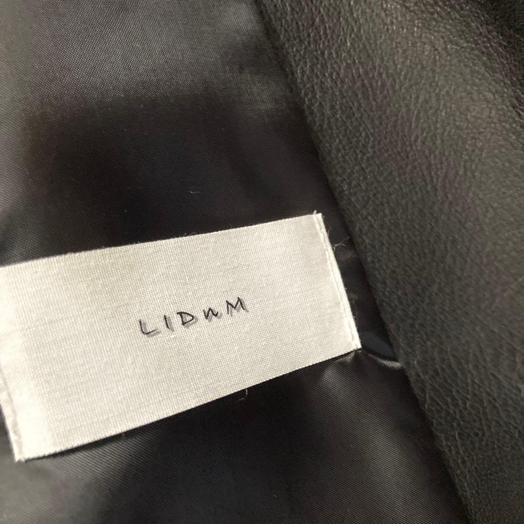 LIDnM ブラック シングルライダースジャケット　Ｍサイズ　新品、未使用