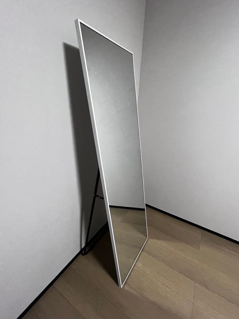 【直接受け渡し希望】ミラホープ ホワイト 姿見鏡 180x80cm