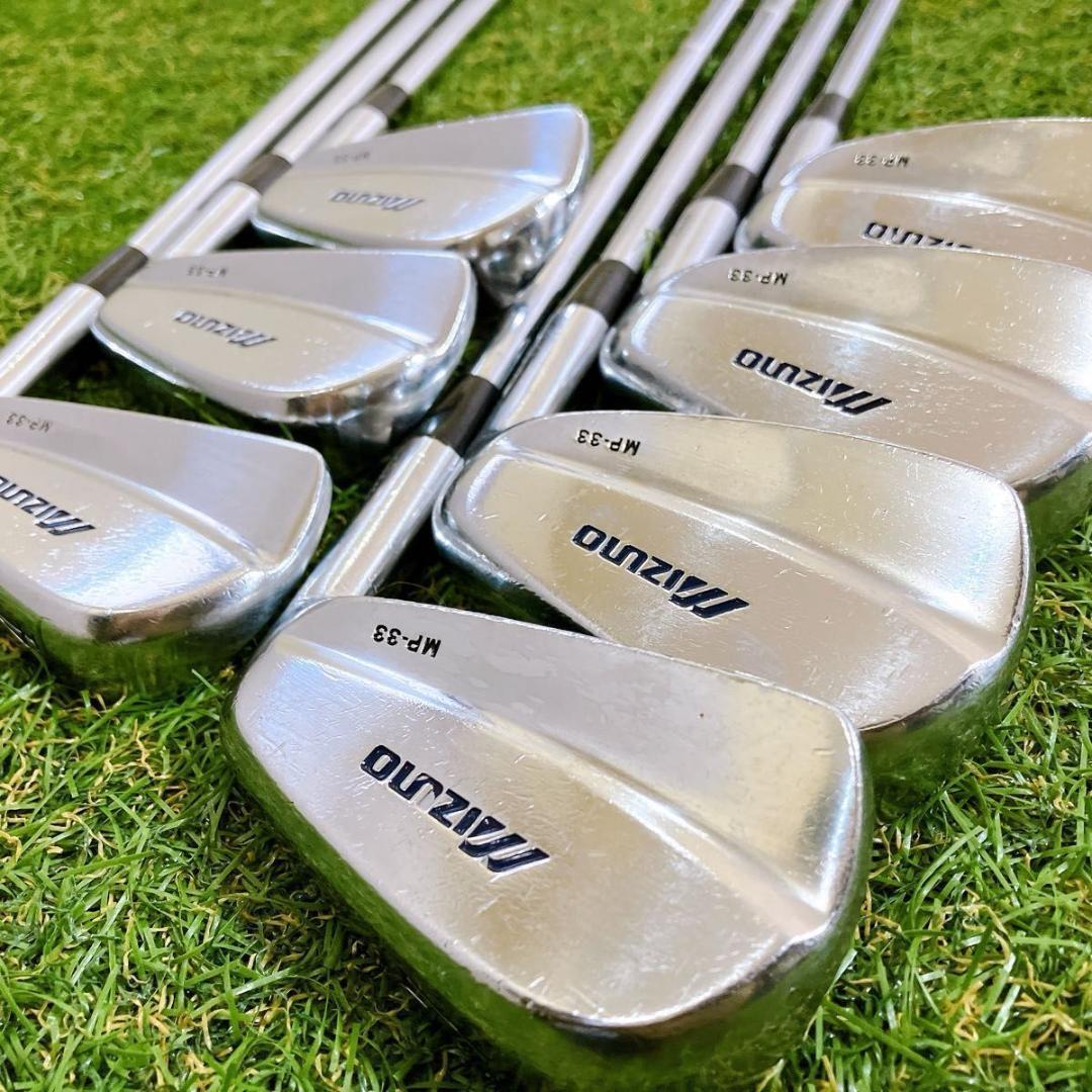 MIZUNO MP-33 ミズノ メンズアイアン 7本 右 S マッスルバック