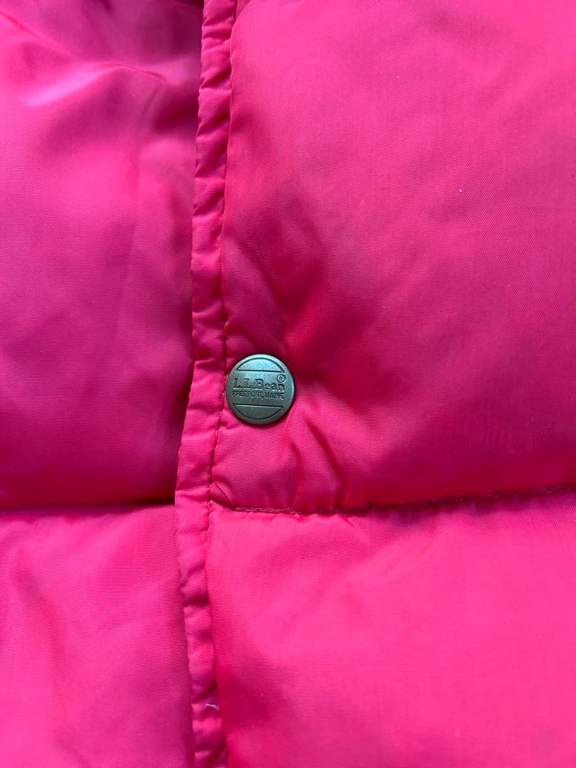 *Haaさま用　70s 80s LLbean ダウンベスト　赤　S