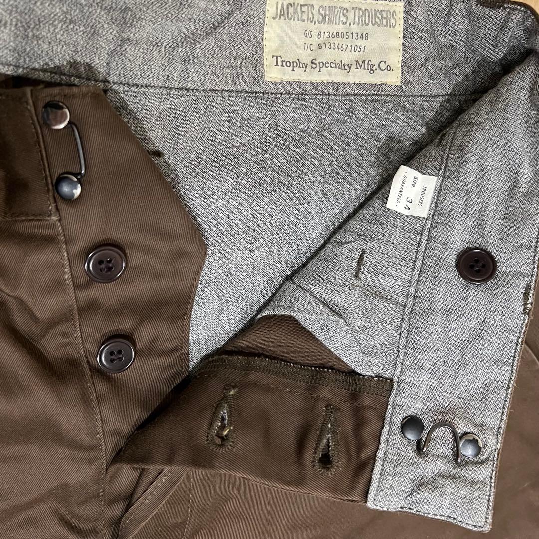TROPHY CLOTHING チノパン　ブラウン　サイズ34