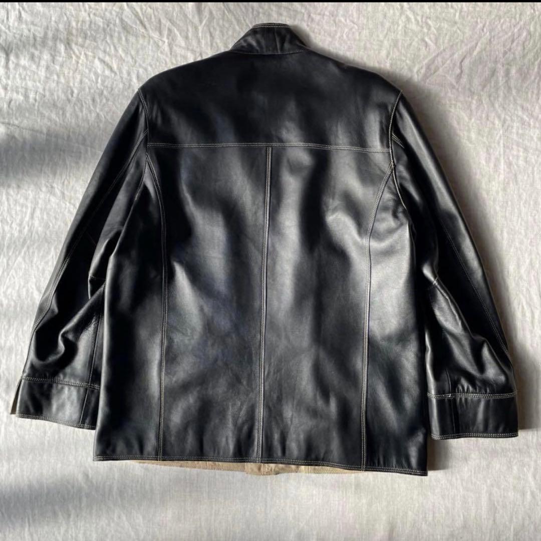 BALMAIN PARIS バルマン ジップ レザージャケット ブラック 美品