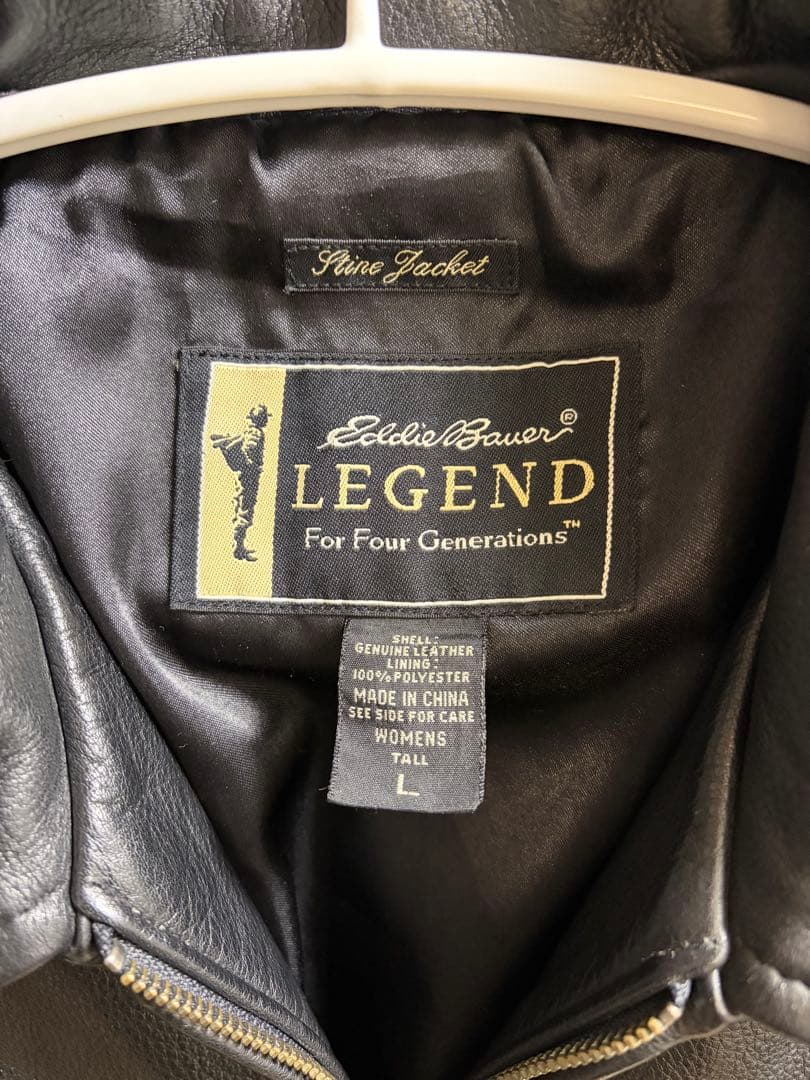 eddie bauer LEGEND レザージャケット ブラック L