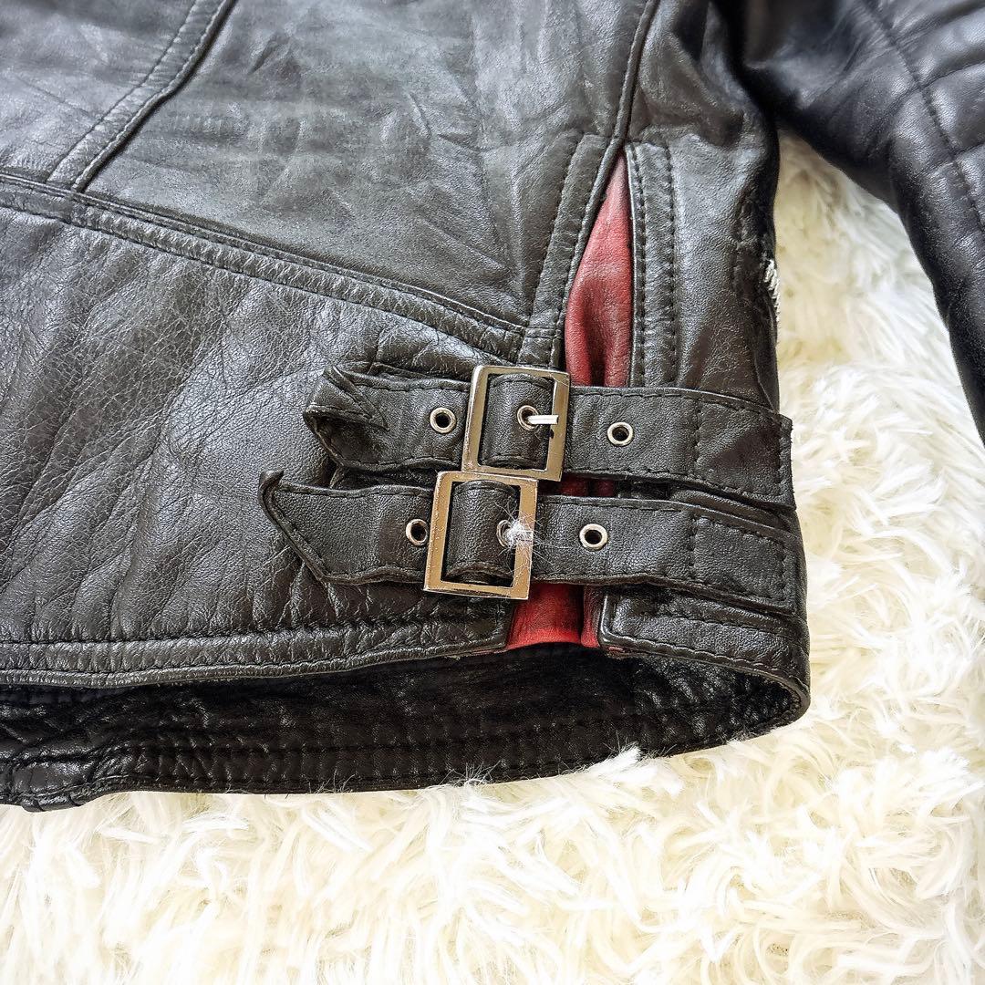 ECHTES LEDER レザージャケット　革ジャン　ダブル　ライダース　L