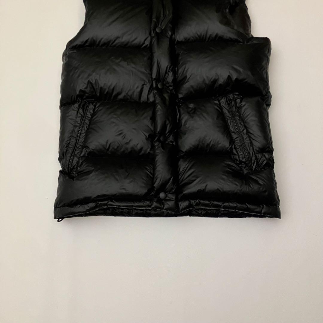 ✨希少　ホワイトグース✨ BEAMS ダウンベスト　フード着脱可　ブラック