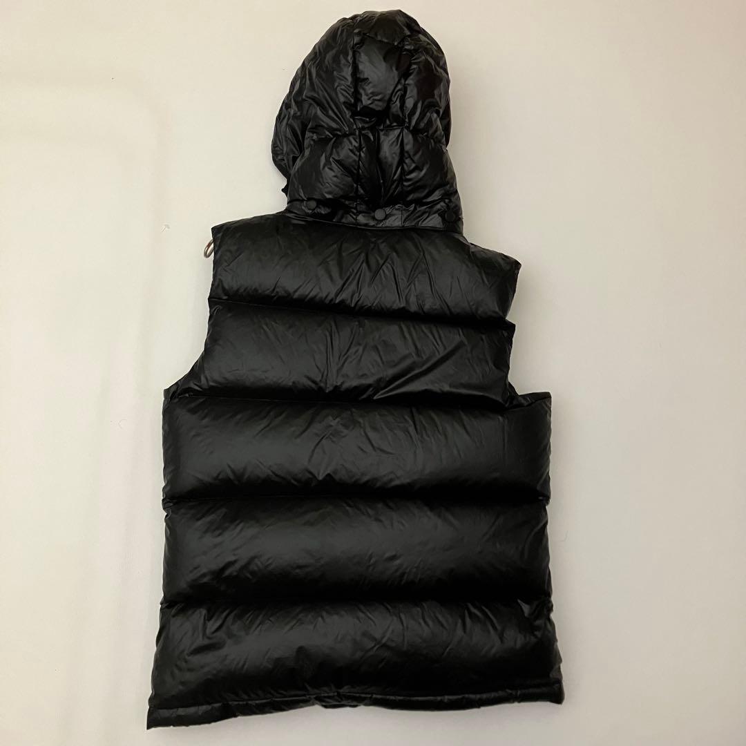 ✨希少　ホワイトグース✨ BEAMS ダウンベスト　フード着脱可　ブラック