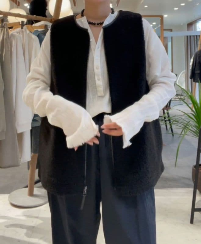 25ss/未使用/FRAMeWORK/楊柳ヘンリーブラウス