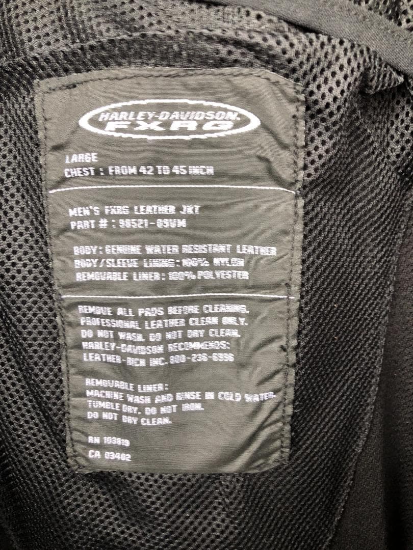 新品 Harley-Davidson シングルライダースレザージャケット XL