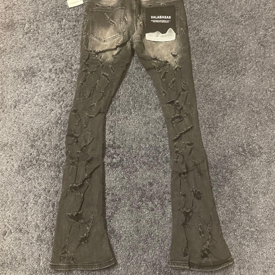VALABASAS バラバサス ダメージフレアデニム　30 新品未使用