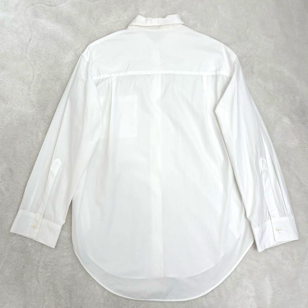美品 EVERY DAY I LIKE ワイヤー襟 オーバーワイドシャツ 白