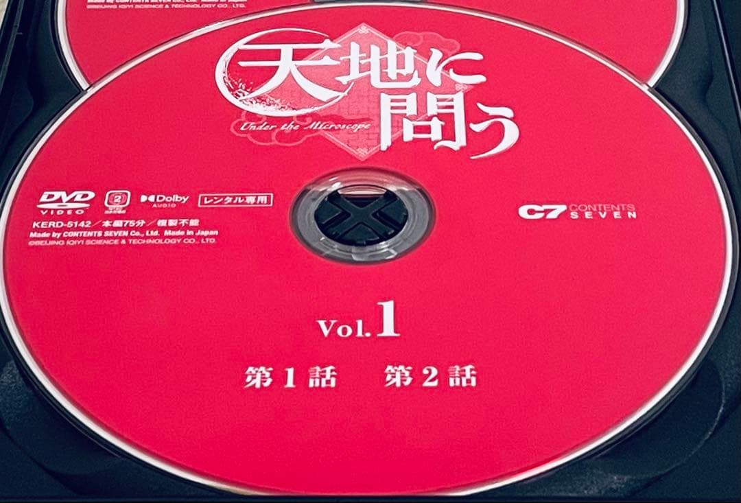 天地に問う　【全7巻】　レンタル版DVD 全巻セット　チャン・ルオユン