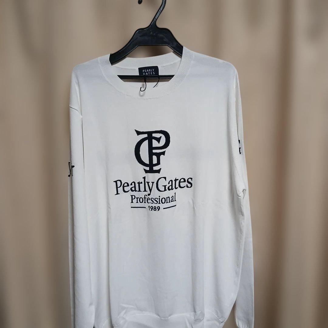 Pearly Gates ロングスリーブセーター ホワイト