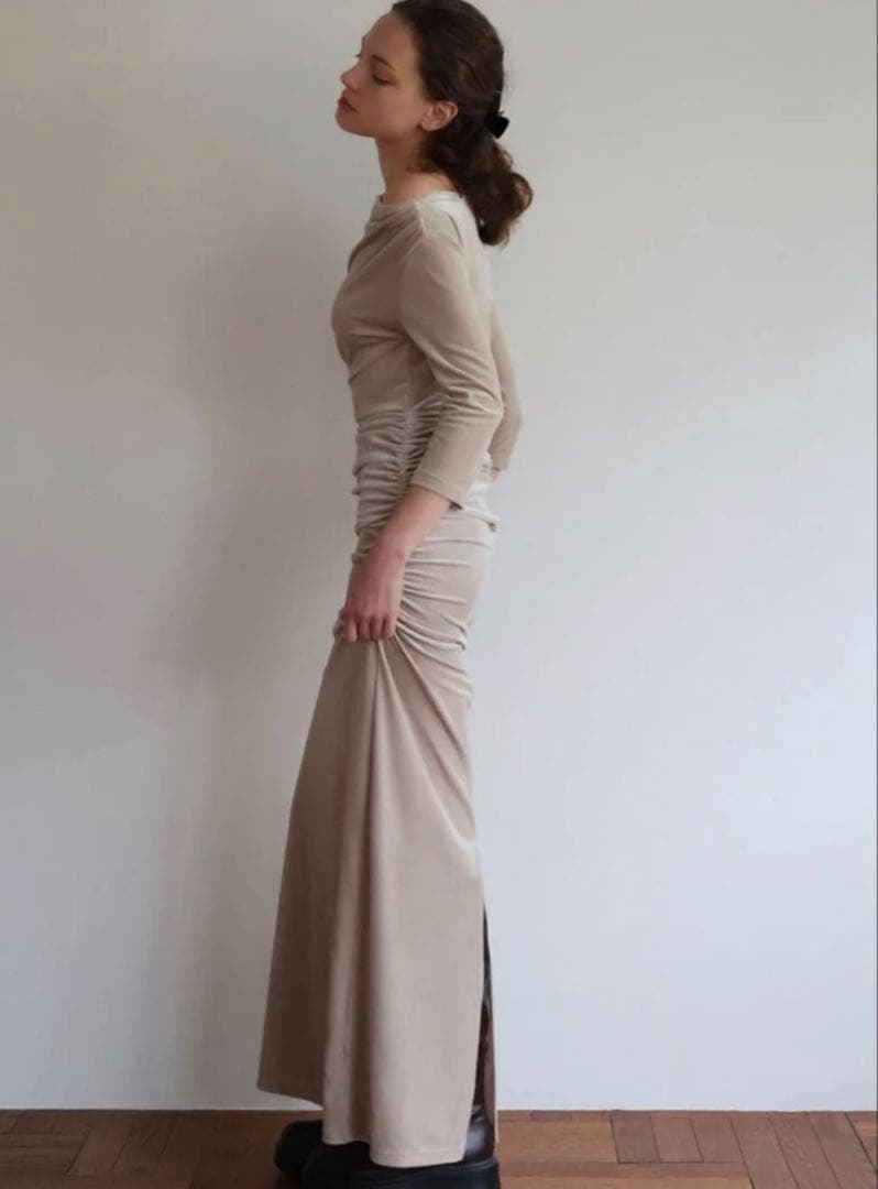 【新品】Maison celon velour dress
