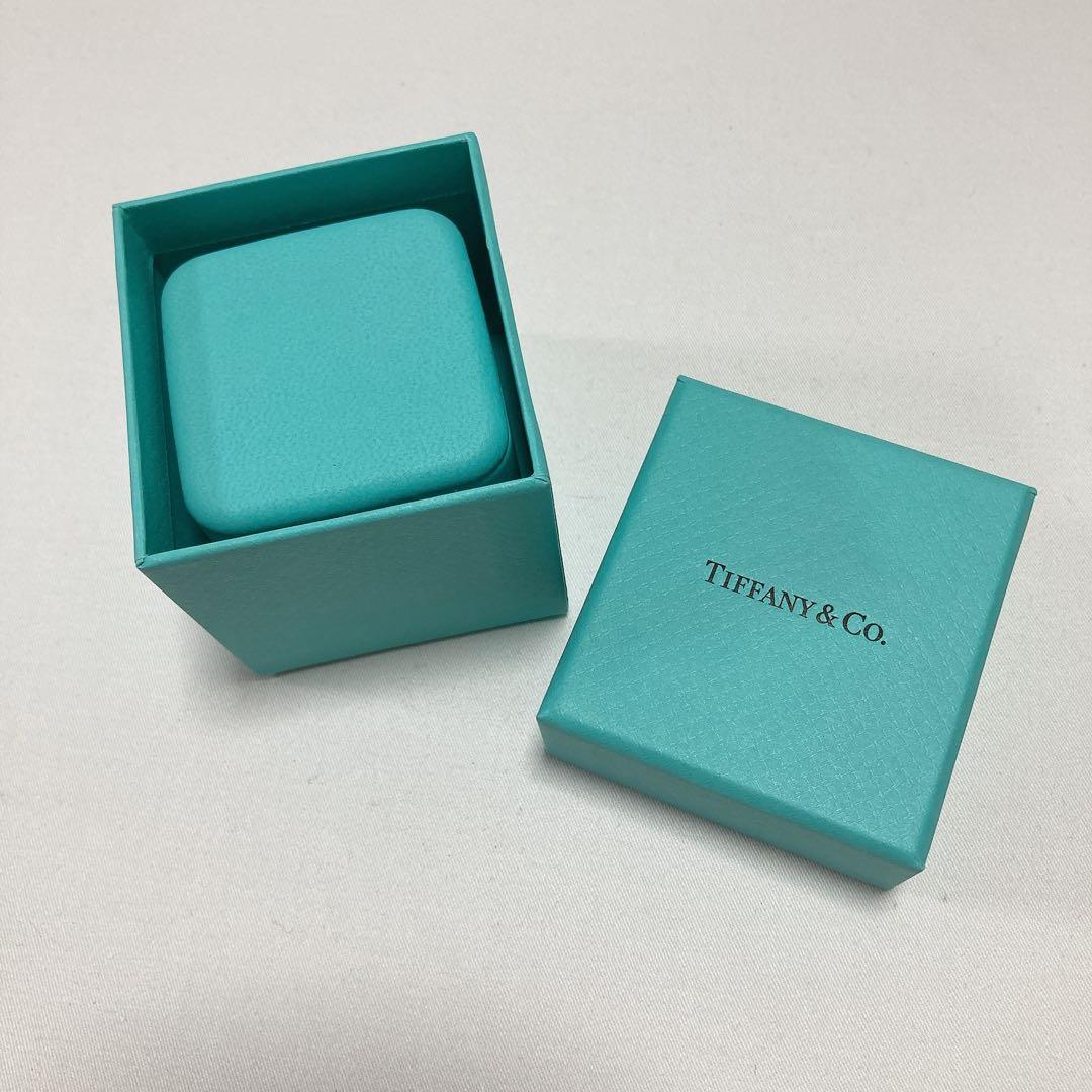 美品　ティファニー　リングケース　指輪入れ　空箱　リボン付き　ブルーボックス　A