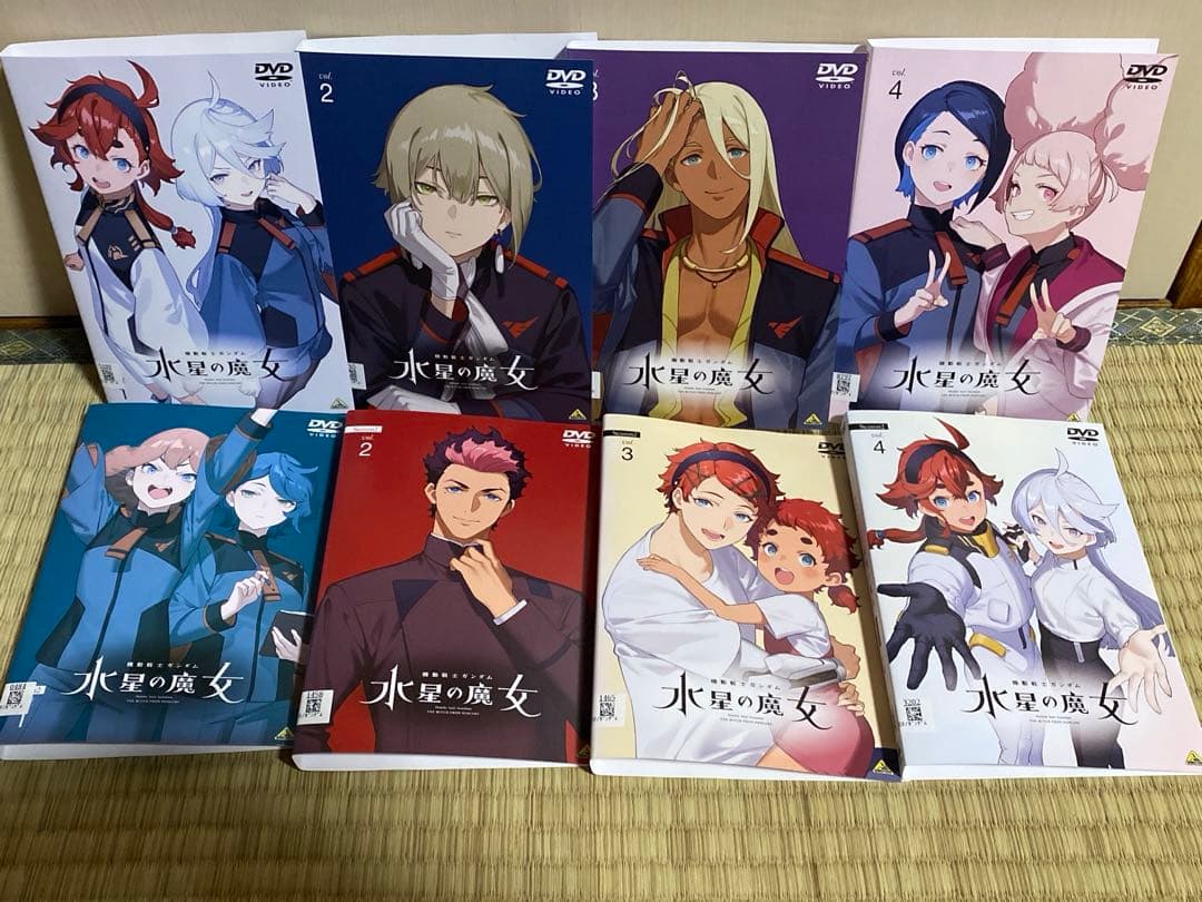機動戦士ガンダム水星の魔女 レンタル落ちアニメ dvd 全巻セット