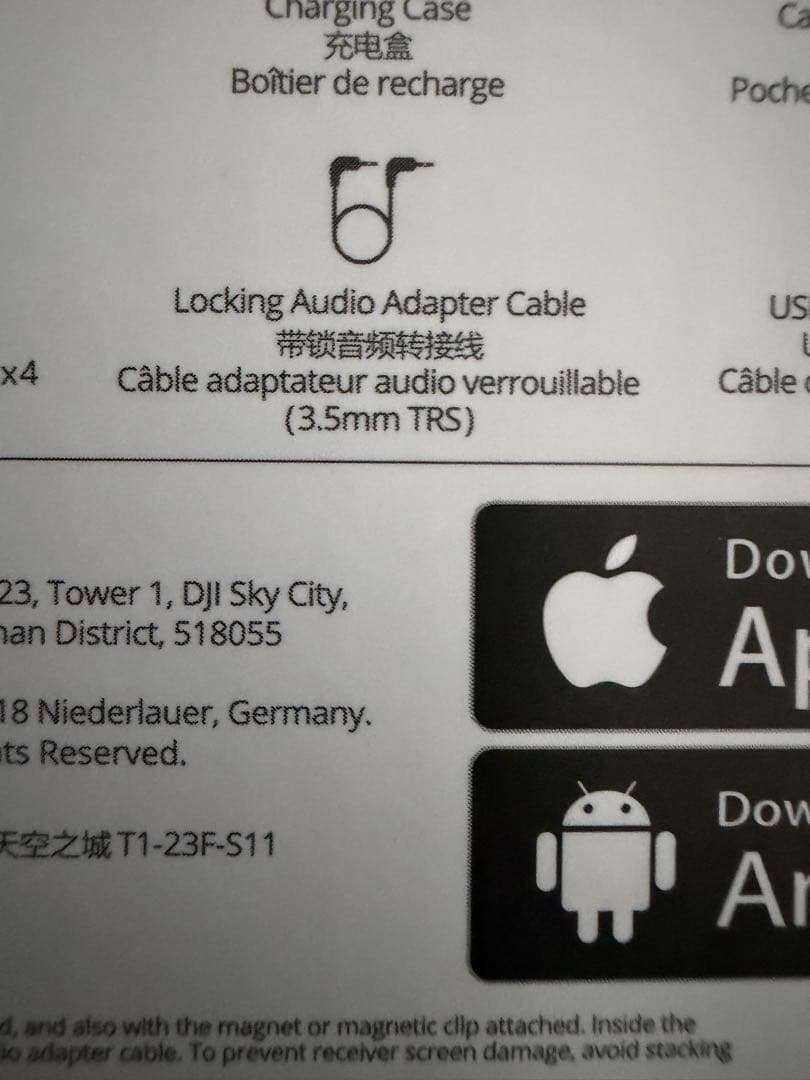 DJI MIC 3 ワイヤレスマイク＊Audio Adapter Cableなし