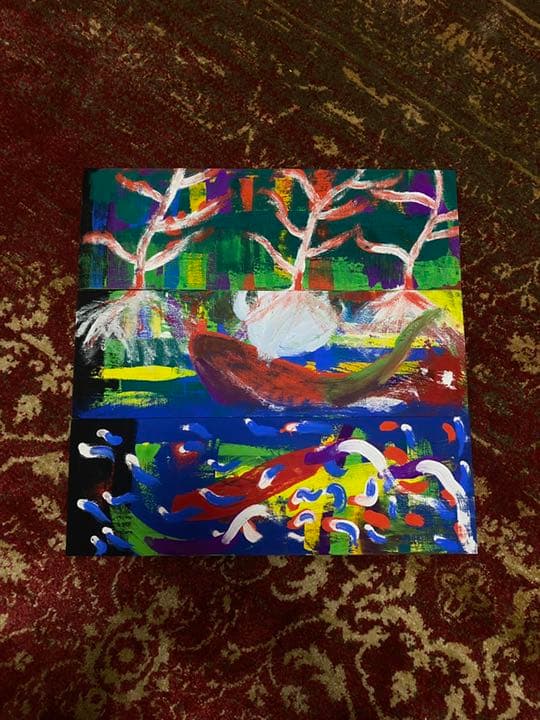 絵の具アート